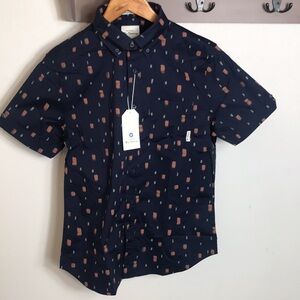 Ben Sherman shirt classic fit, blue button down, short sleeves, size Sma…